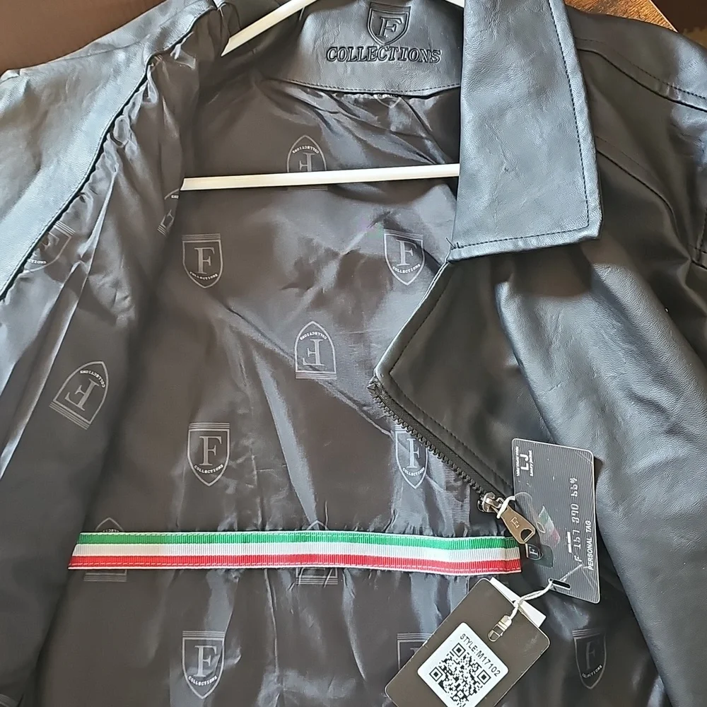 Men Leather Jacket - Picture 8 of 8